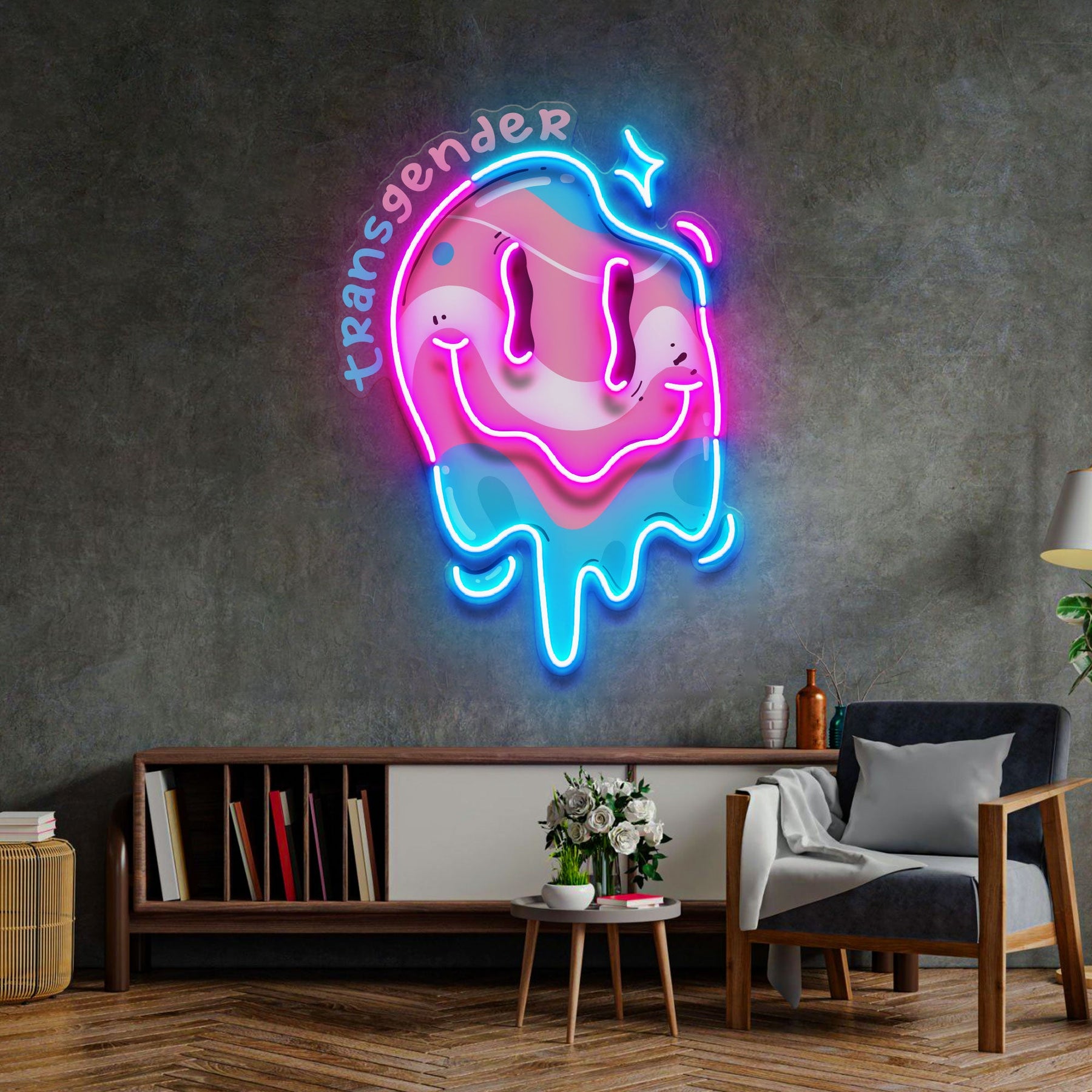 Authentic You With Pride LED Neon Sign Light Pop Art