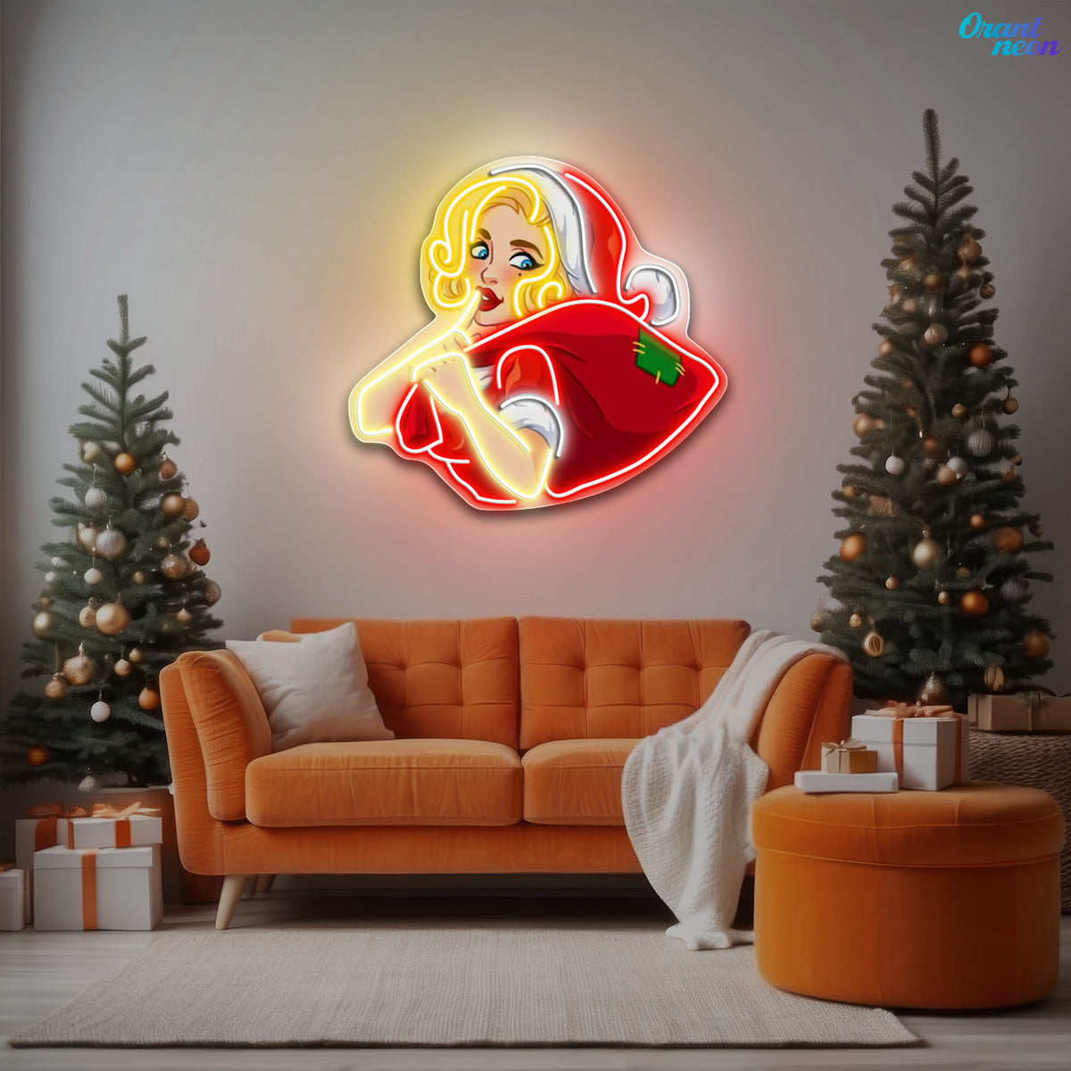 Dazzling Deliveries for a Merry Christmas Neon Sign Light Artwork