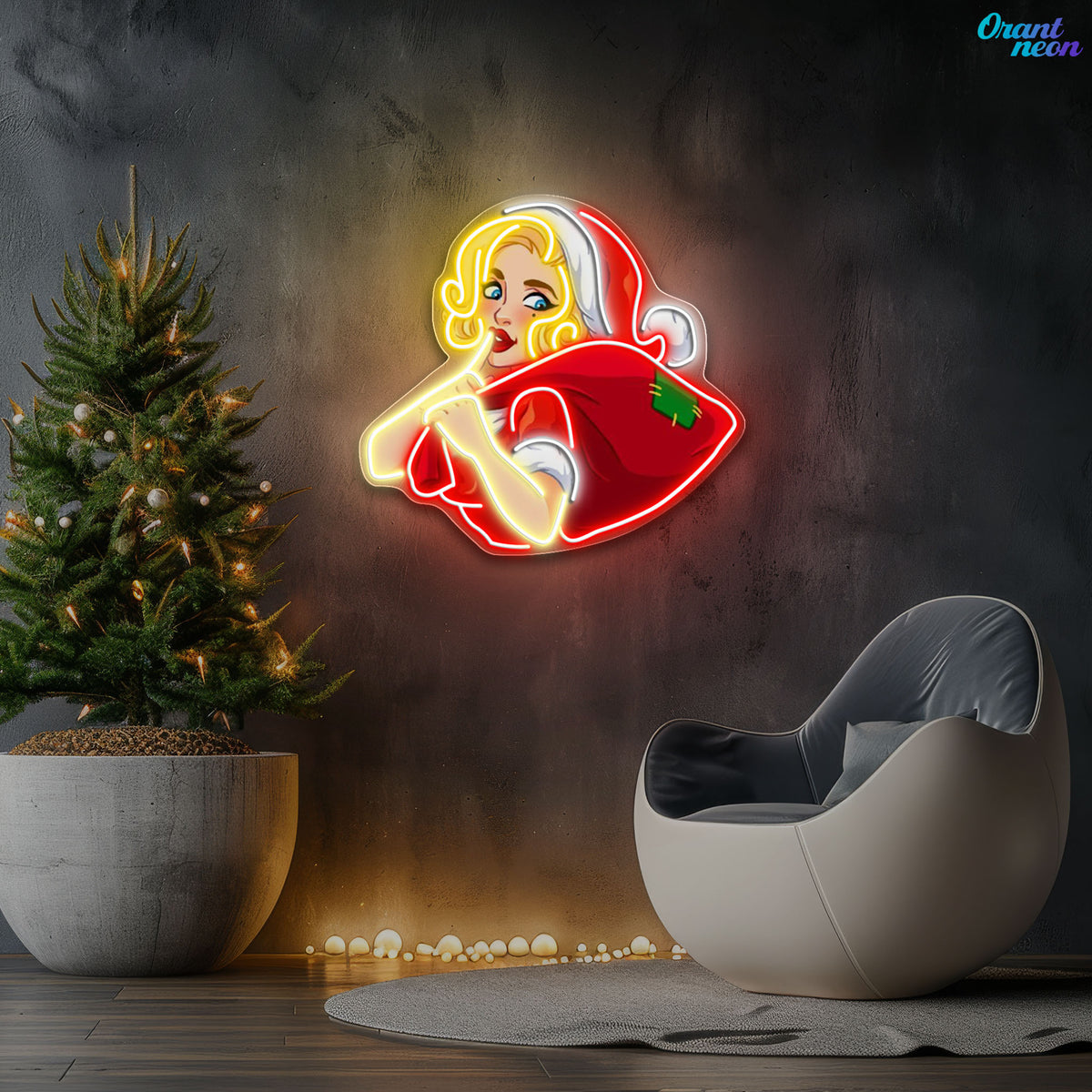 Dazzling Deliveries for a Merry Christmas Neon Sign Light Artwork