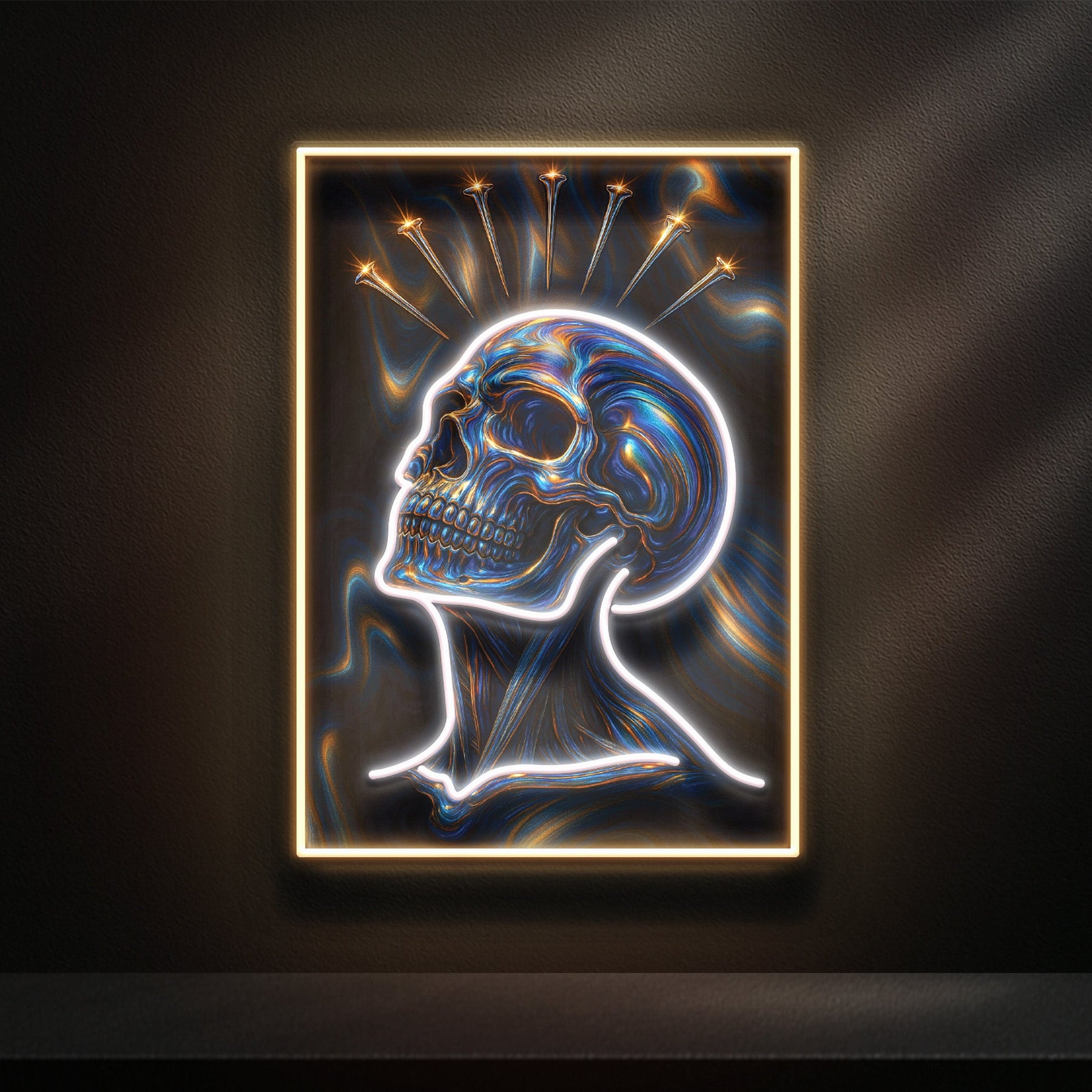 Crowned Remains LED Neon Sign Light Pop Art