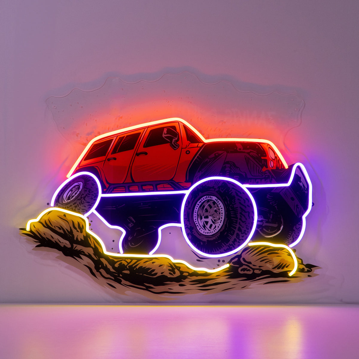 Rock Crowler LED Neon Sign Light Pop Art