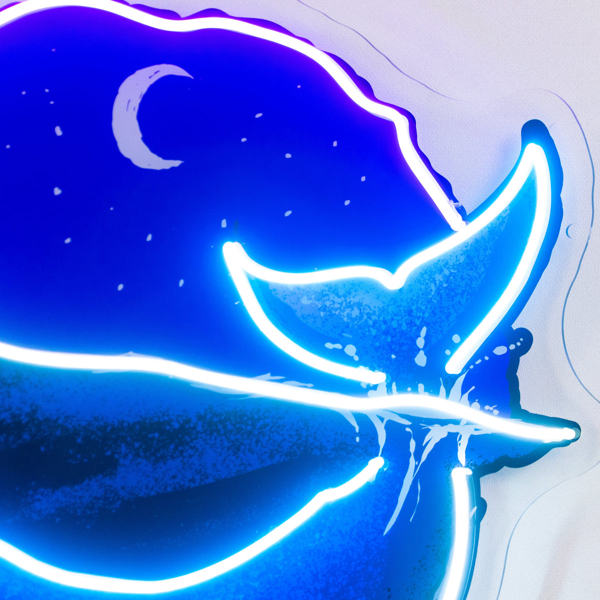 Blue Whale Ocean LED Neon Sign Light Pop Art