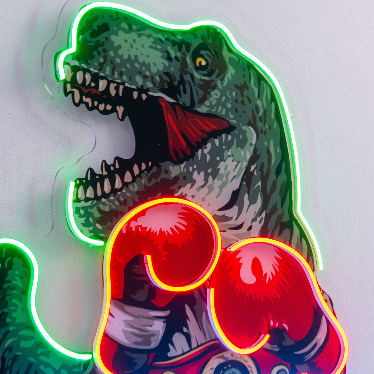Jurassic Fighter LED Neon Sign Light Pop Art