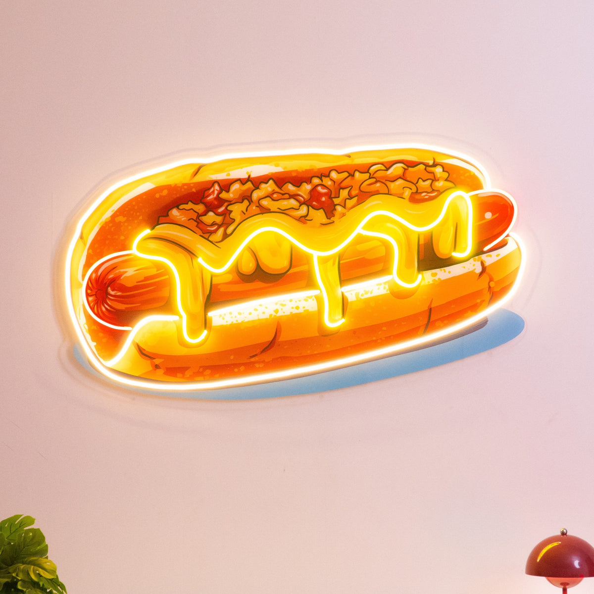 Chili Cheese Dog LED Neon Sign Light Pop Art