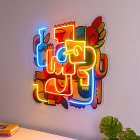 Impressive Festival Abstract Art LED Neon Sign Light Pop Art