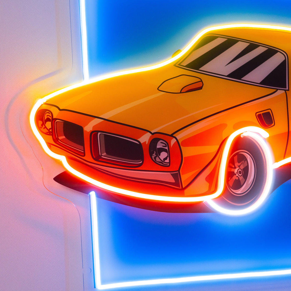 Classic Yellow Car LED Neon Sign Light Pop Art