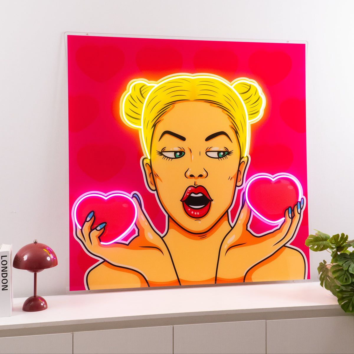 Woman Bring Loves LED Neon Sign Light Pop Art