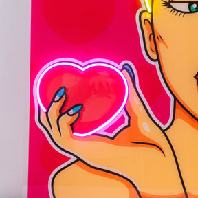 Woman Bring Loves LED Neon Sign Light Pop Art