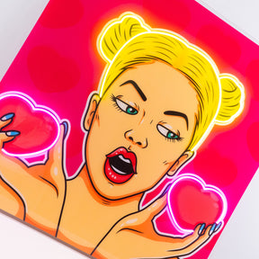 Woman Bring Loves LED Neon Sign Light Pop Art