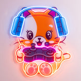 Cute cat Gaming LED Neon Sign Light Pop Art