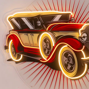 Old Car Power LED Neon Sign Light Pop Art