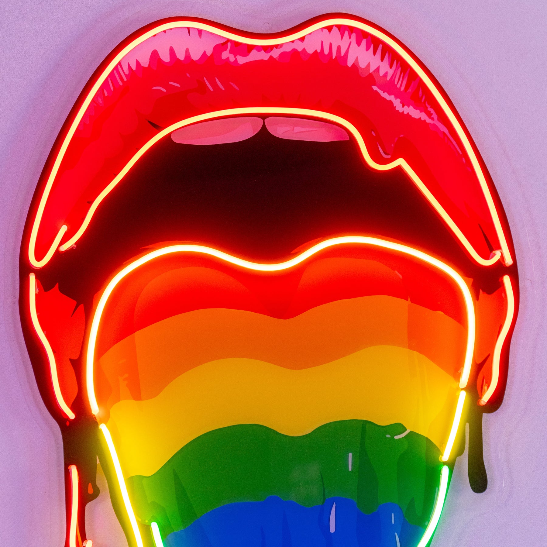 Pride Lips LED Neon Sign Light Pop Art