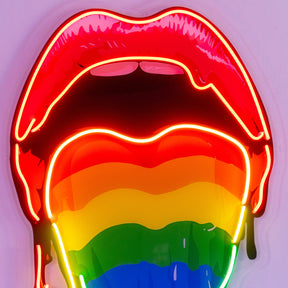 Pride Lips LED Neon Sign Light Pop Art
