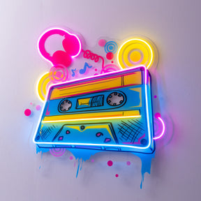 Cassette Color LED Neon Sign Light Pop Art