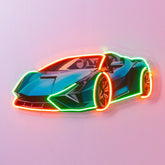Hypercar LED Neon Sign Light Pop Art