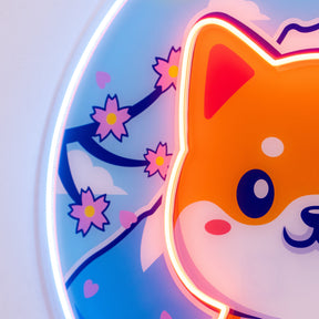 Shiba Mountain LED Neon Sign Light Pop Art
