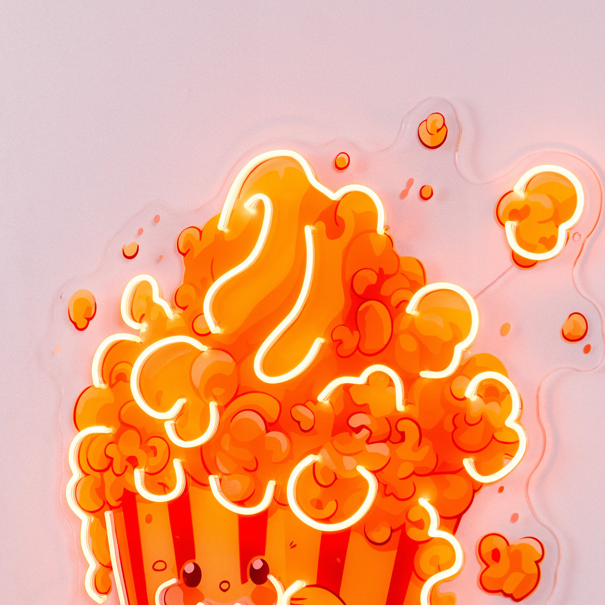 Cute Popcorn LED Neon Sign Light Pop Art