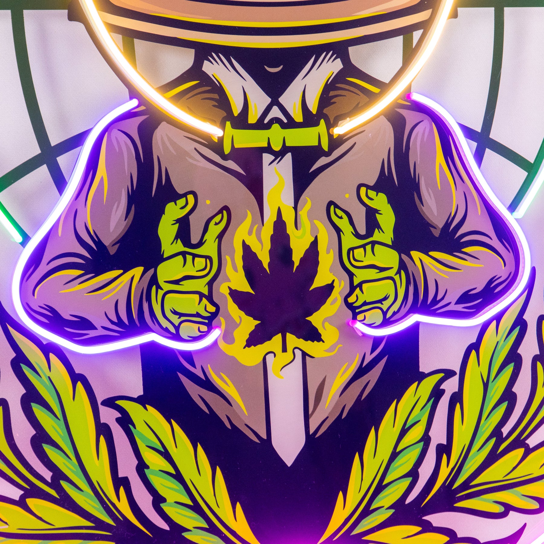 Weed Boss LED Neon Sign Light Pop Art