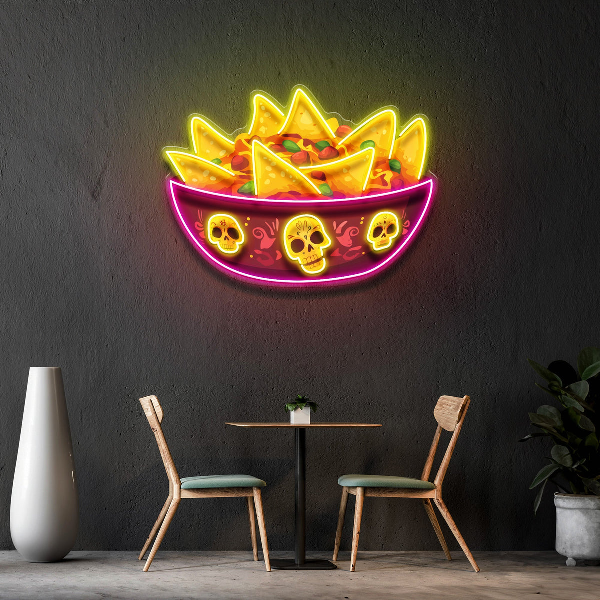 Deadly Delicious Nachos LED Neon Sign Light Pop Art