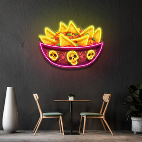 Deadly Delicious Nachos LED Neon Sign Light Pop Art