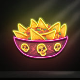Deadly Delicious Nachos LED Neon Sign Light Pop Art