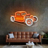 Drag Racing Car LED Neon Sign Light Pop Art
