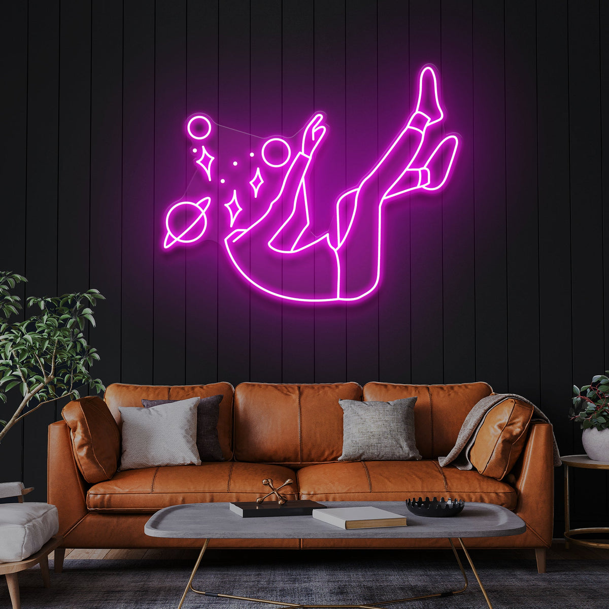 Falling Into Space Led Neon Sign Light