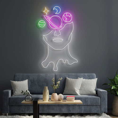 Galaxy Brain Multi Color Neon Sign - Orant Neon