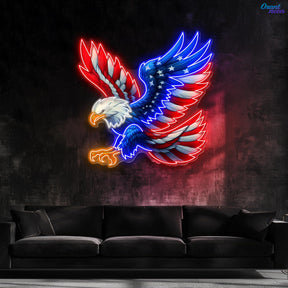 German Eagle Flag Neon Sign Light Artwork