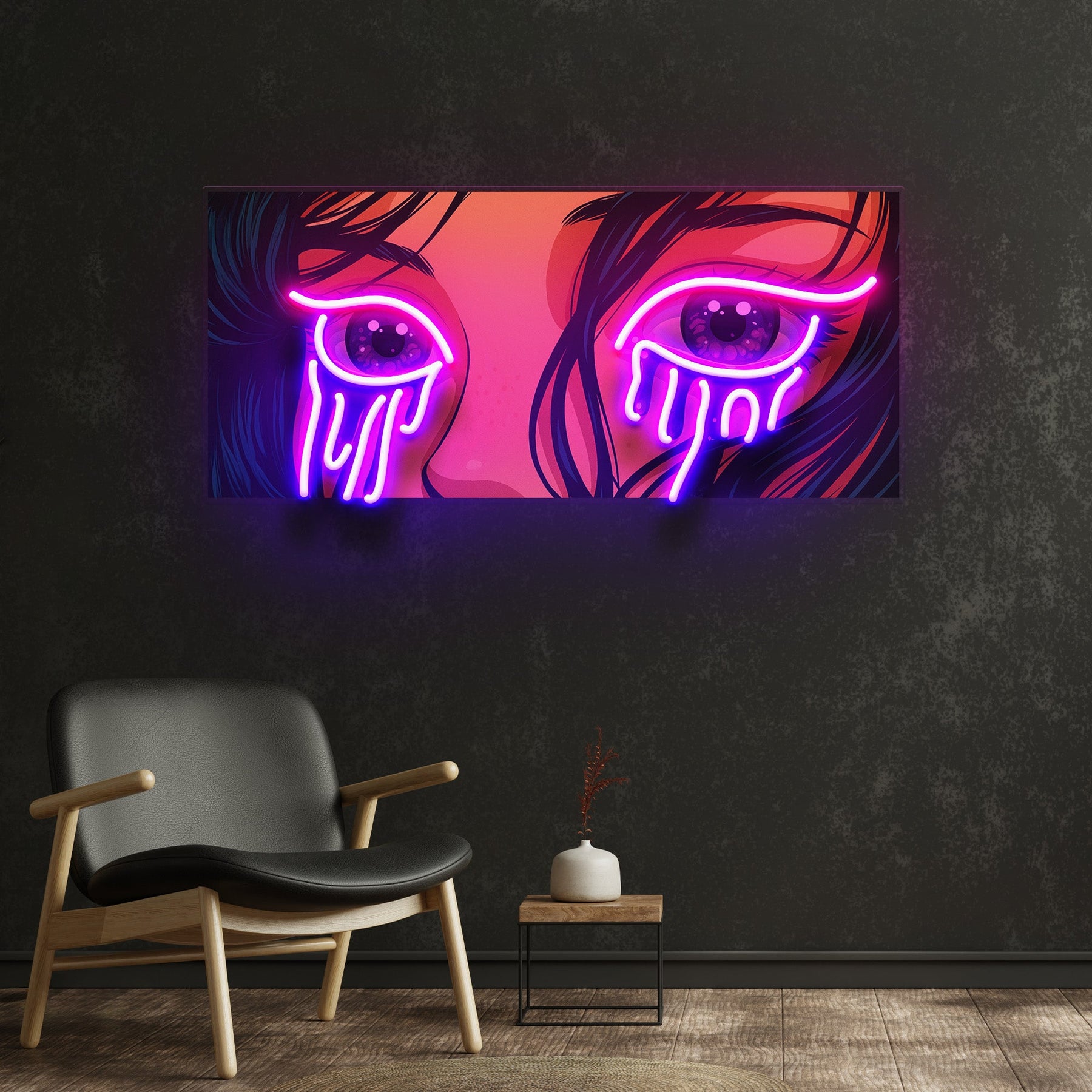 Glow in Her Eyes LED Neon Sign Light Pop Art