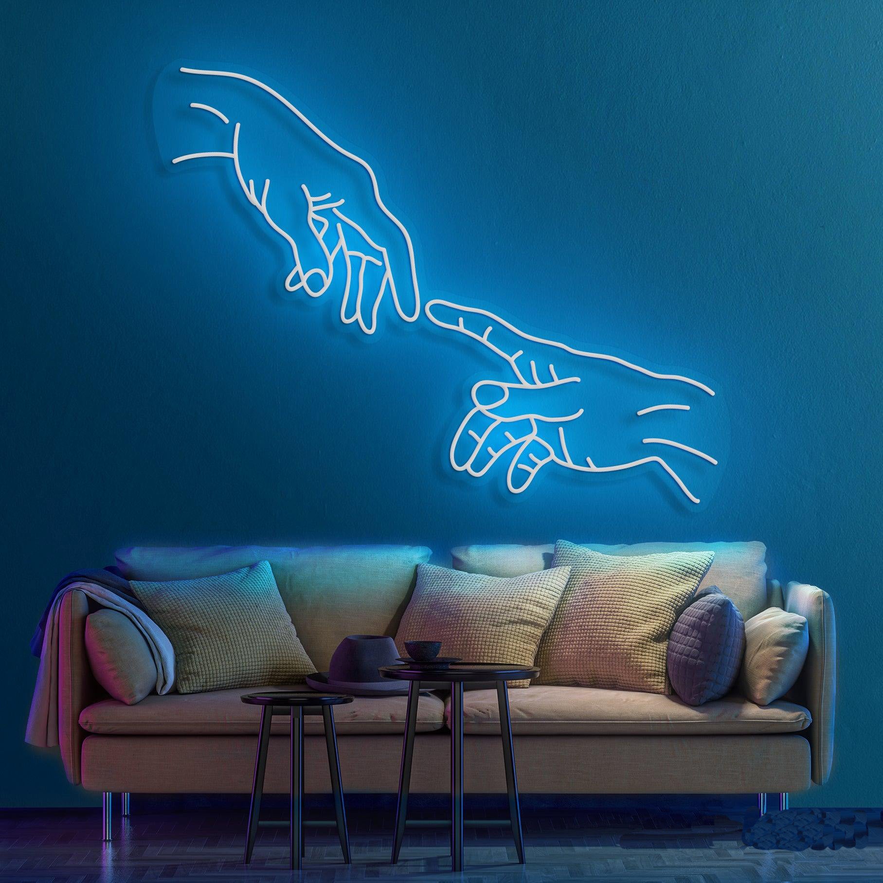 Hand Of God Neon Sign