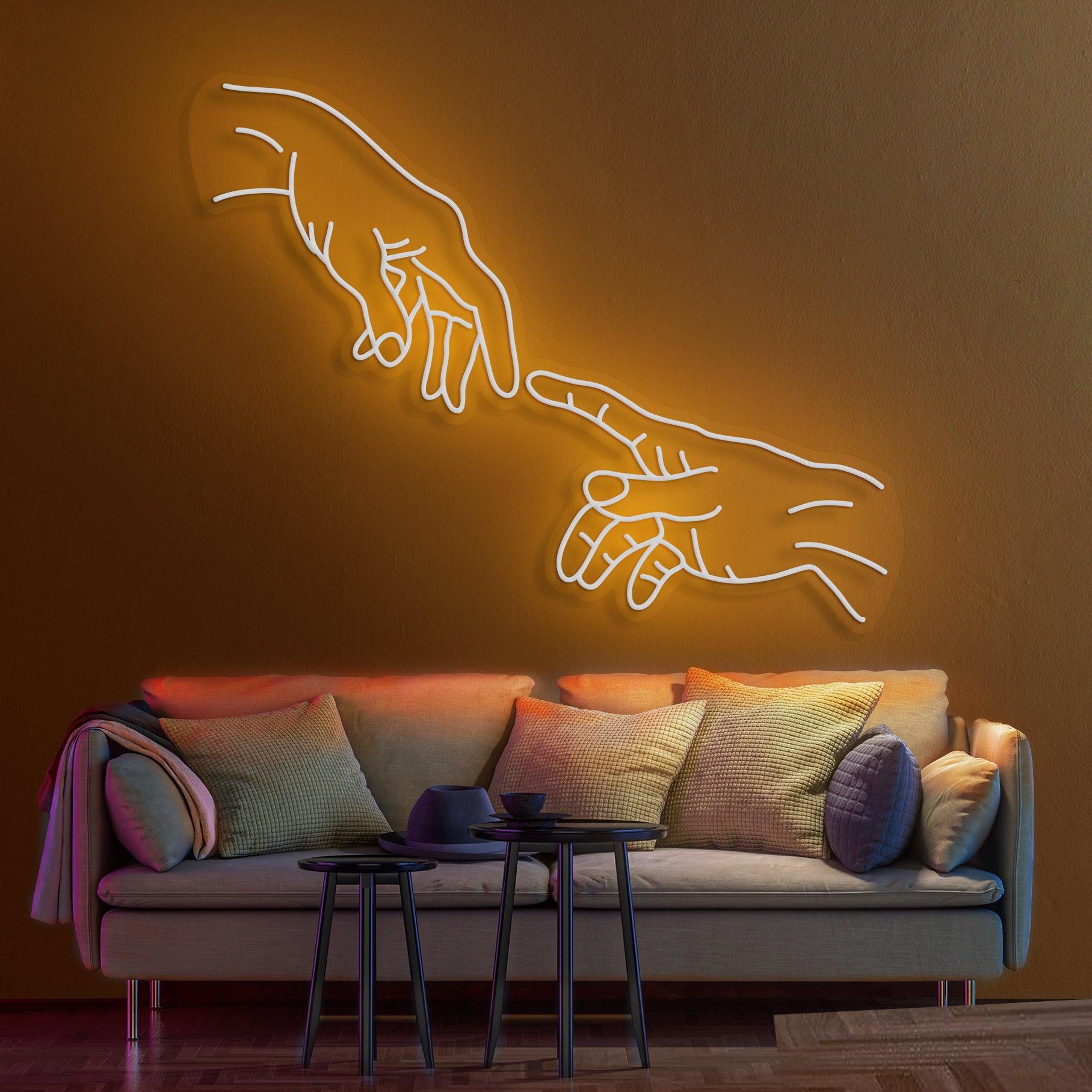 Hand Of God Neon Sign