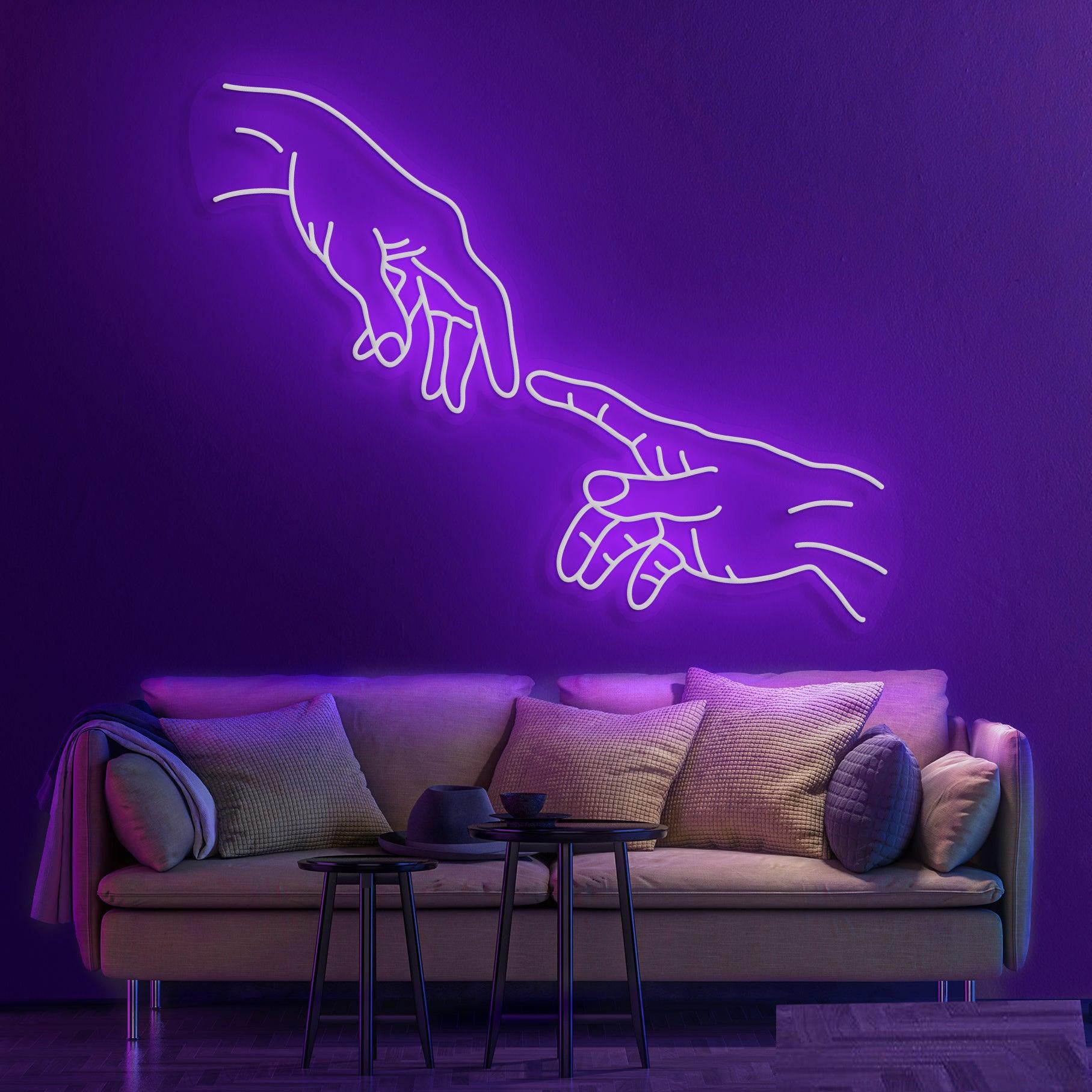 Hand Of God Neon Sign