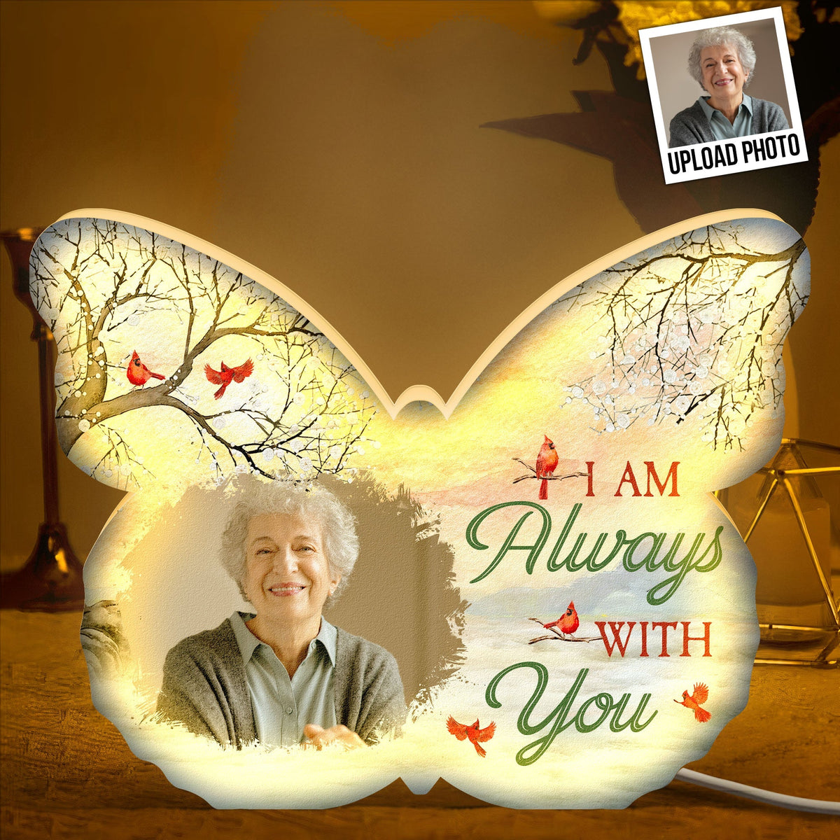 I Am Always With You - Personalized Photo Light Box