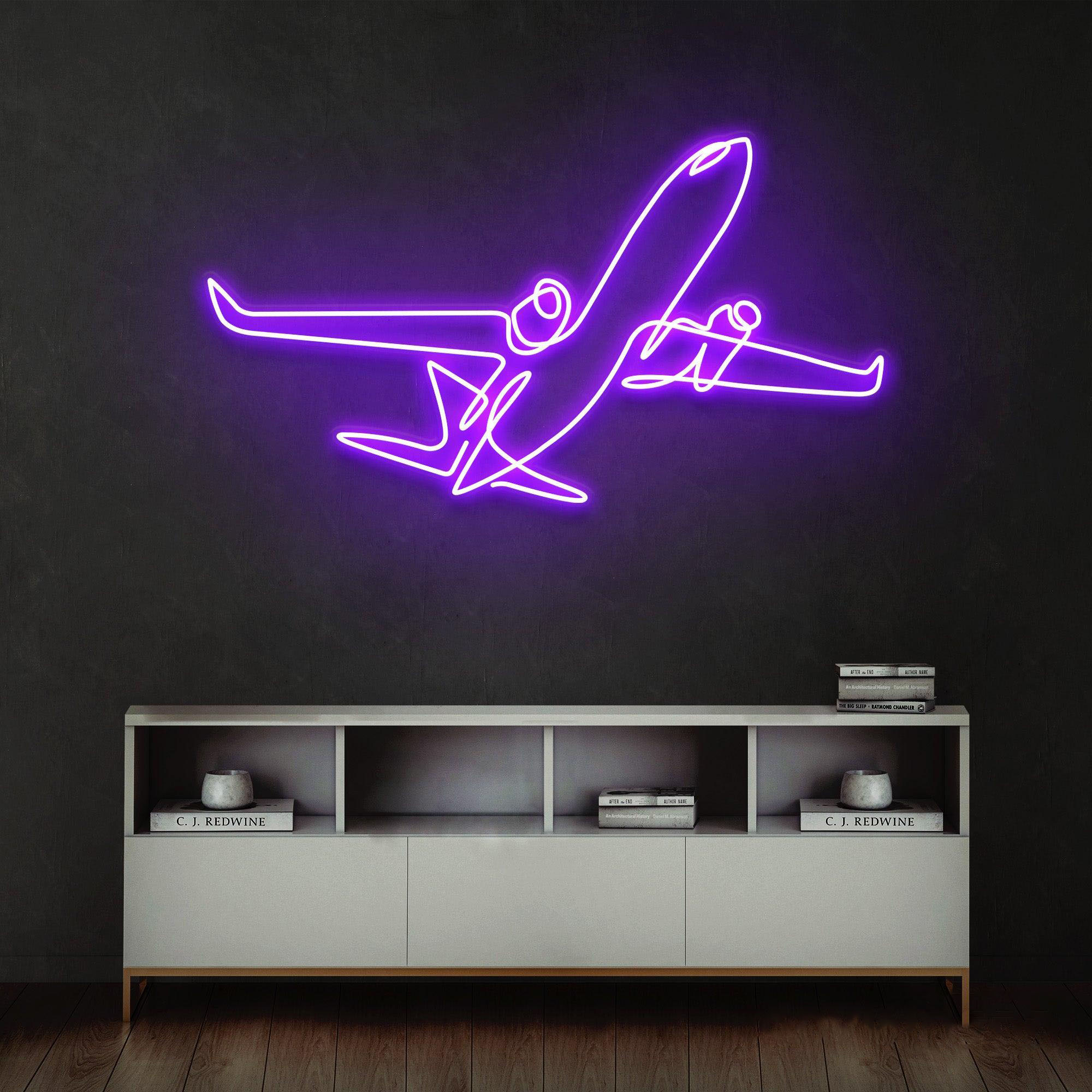 The Airplane Neon Sign