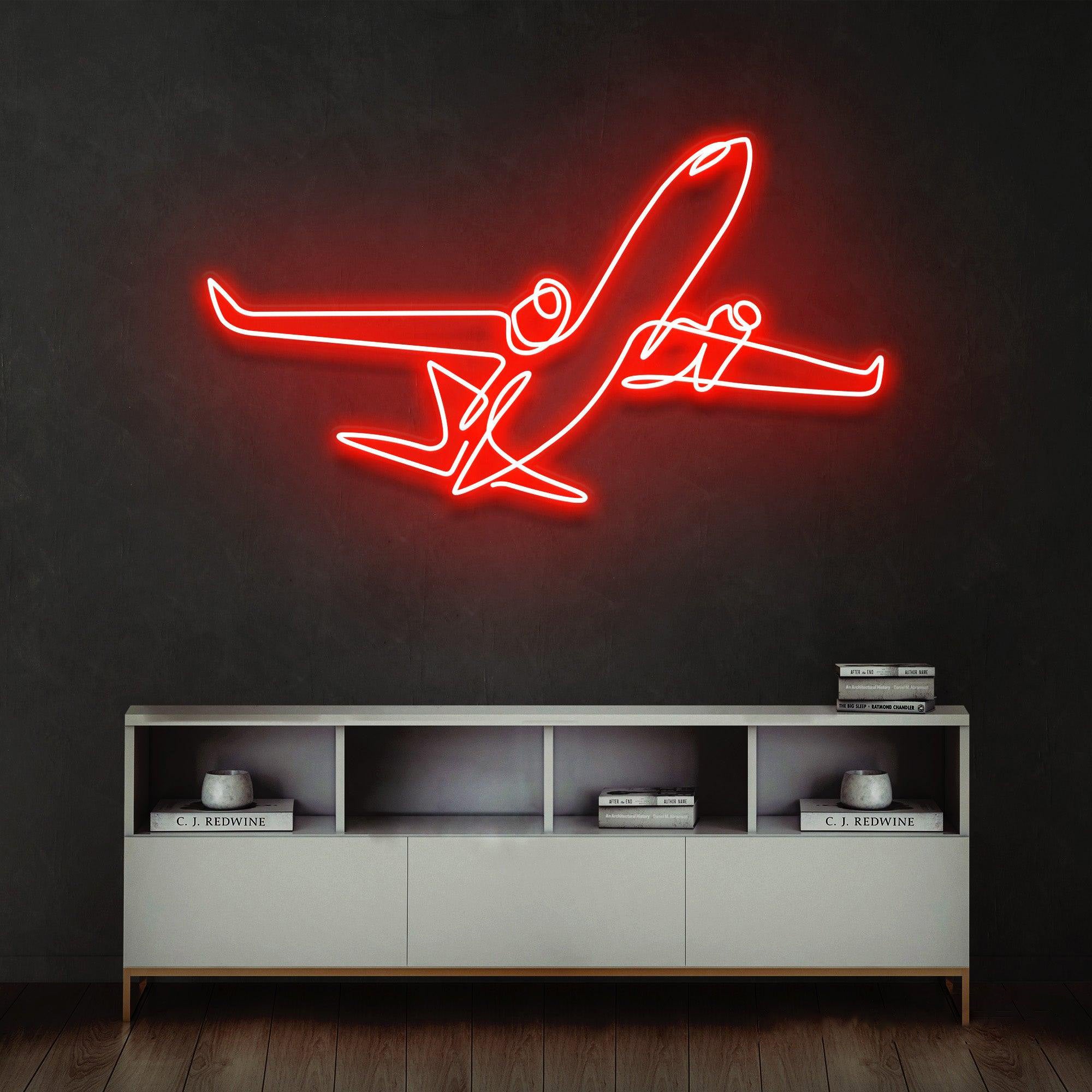 The Airplane Neon Sign