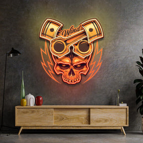 Just Enjoy The Ride Biker LED Neon Sign Light Pop Art