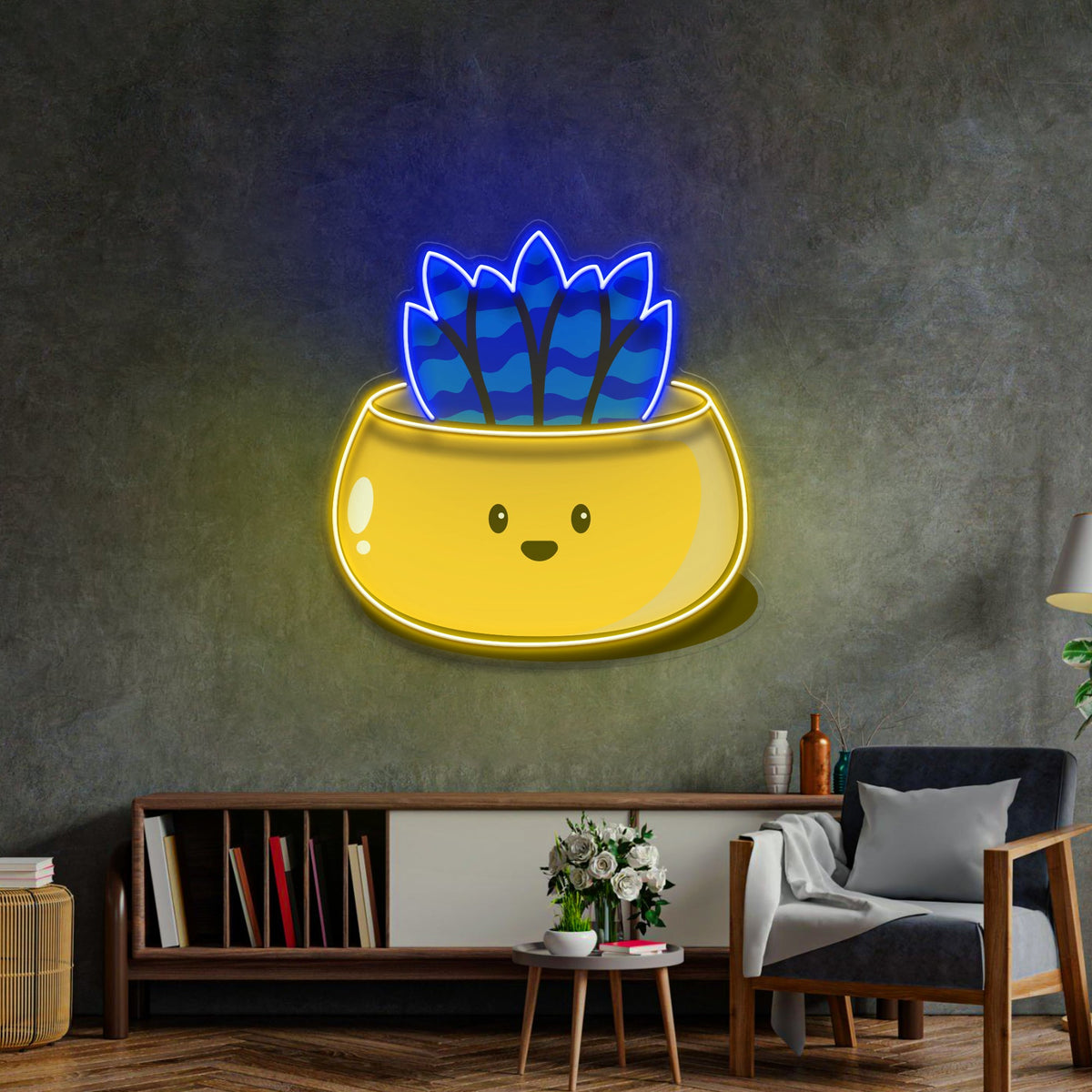 Kawaii Cactus Funny LED Neon Sign Light Pop Art