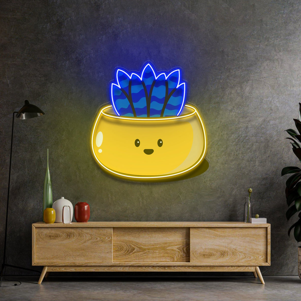 Kawaii Cactus Funny LED Neon Sign Light Pop Art