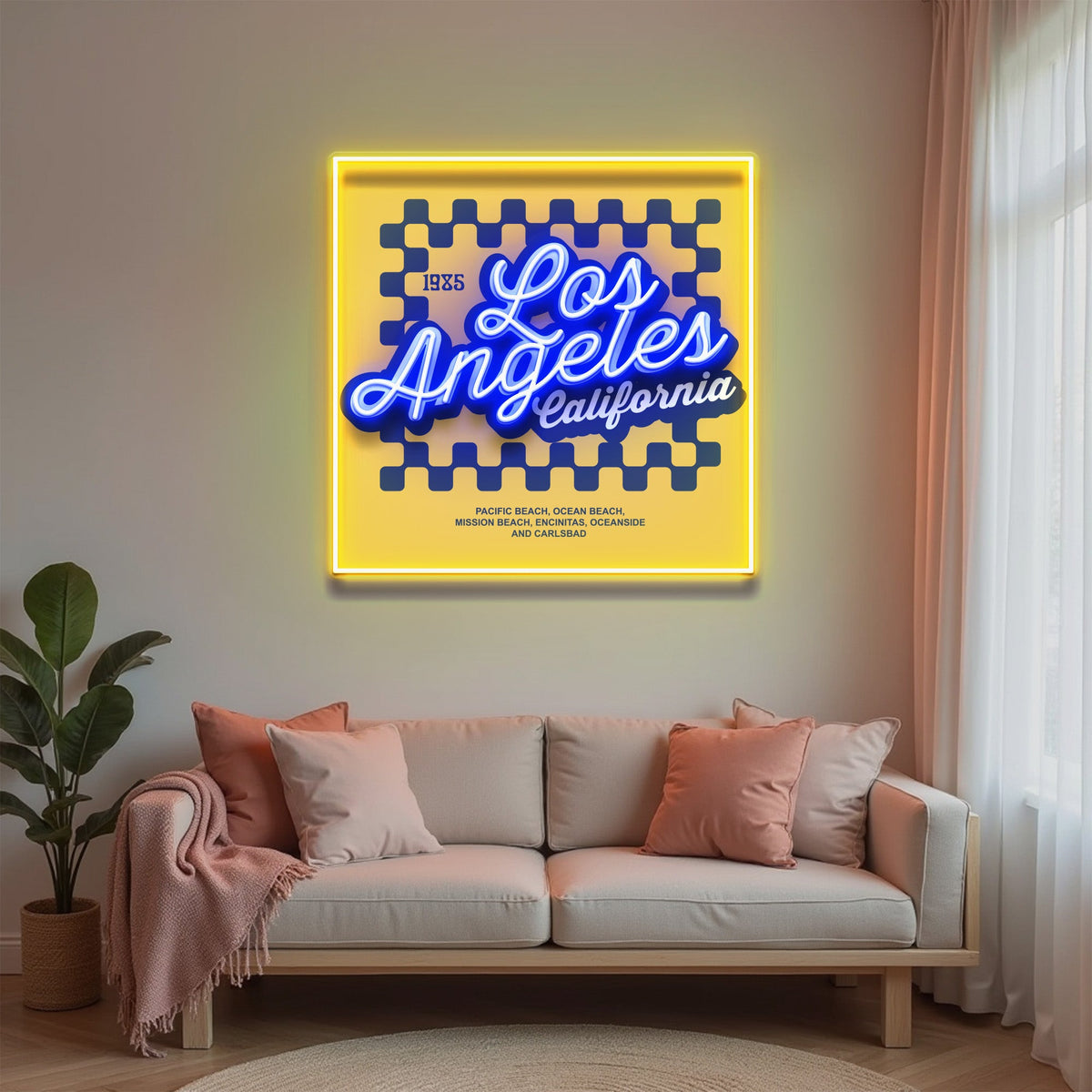 LosAngeles LED Neon Sign Light Pop Art