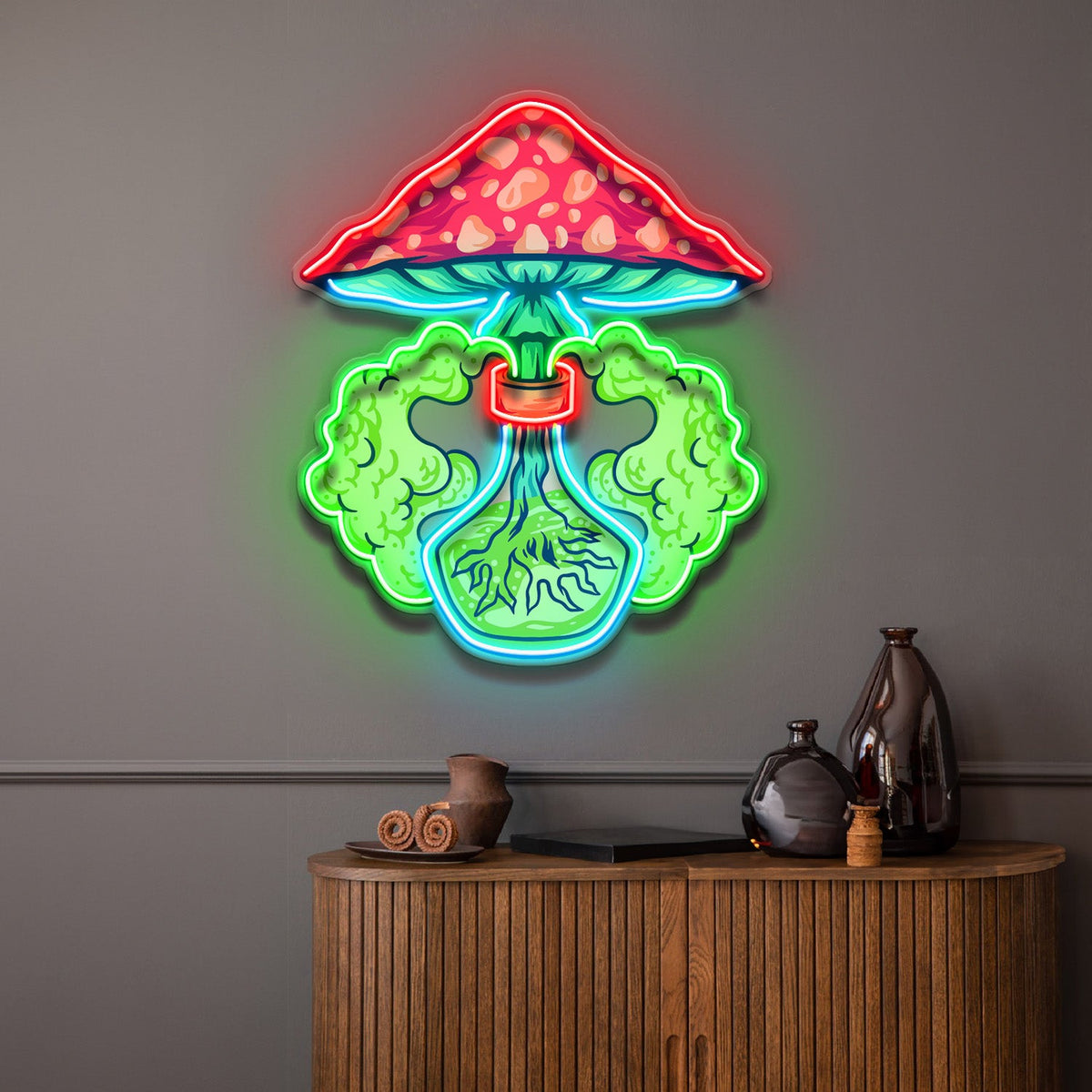Magic Potion Shroom LED Neon Sign Light Pop Art