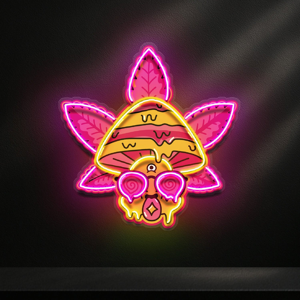 Mind Melt Mushroom LED Neon Sign Light Pop Art