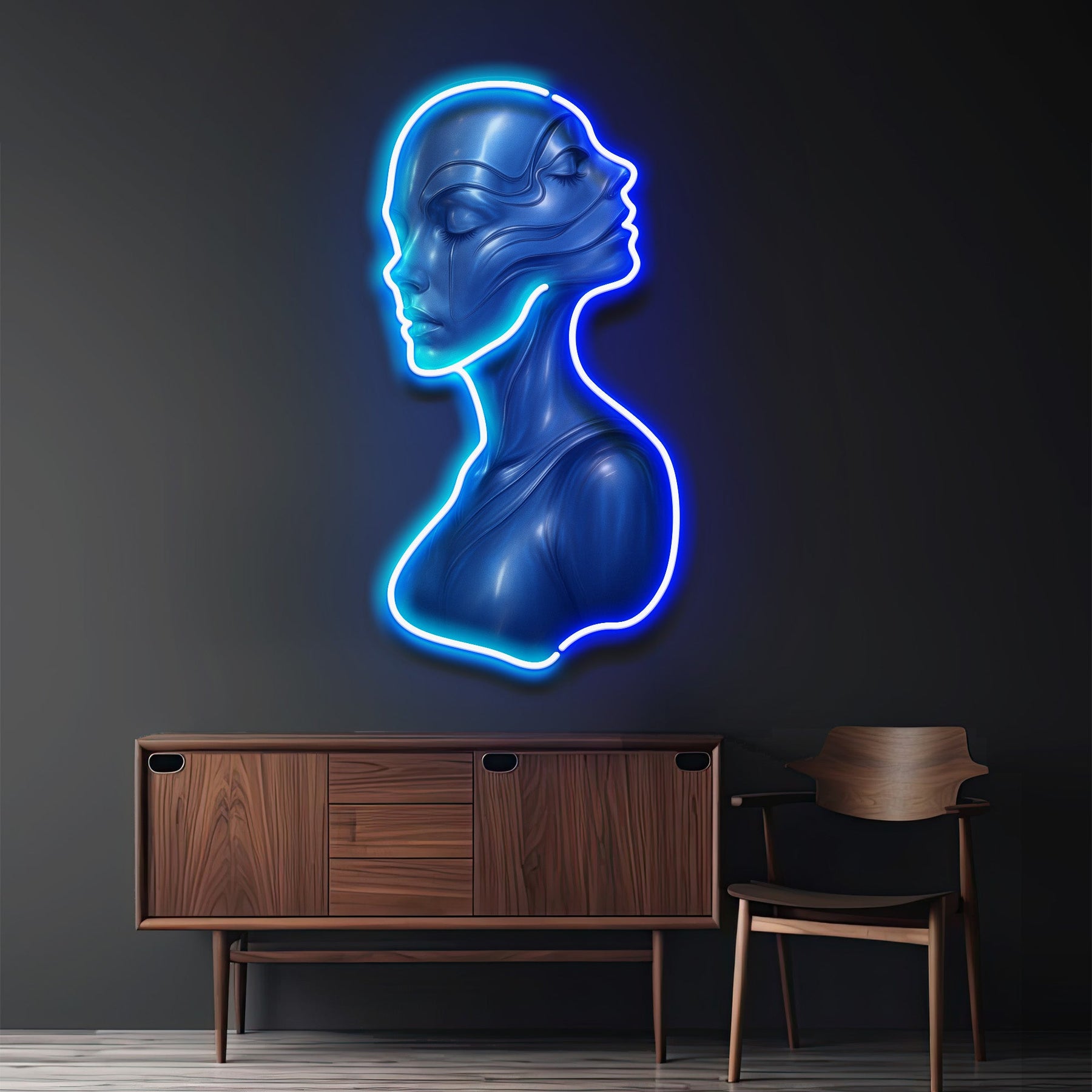 Mirrored Soul LED Neon Sign Light Pop Art