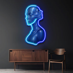Mirrored Soul LED Neon Sign Light Pop Art