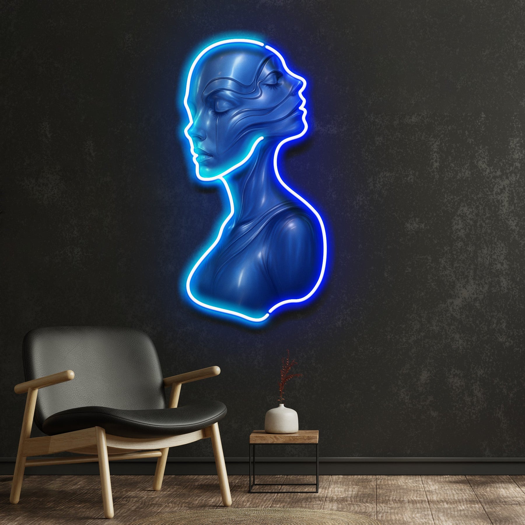 Mirrored Soul LED Neon Sign Light Pop Art
