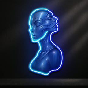 Mirrored Soul LED Neon Sign Light Pop Art