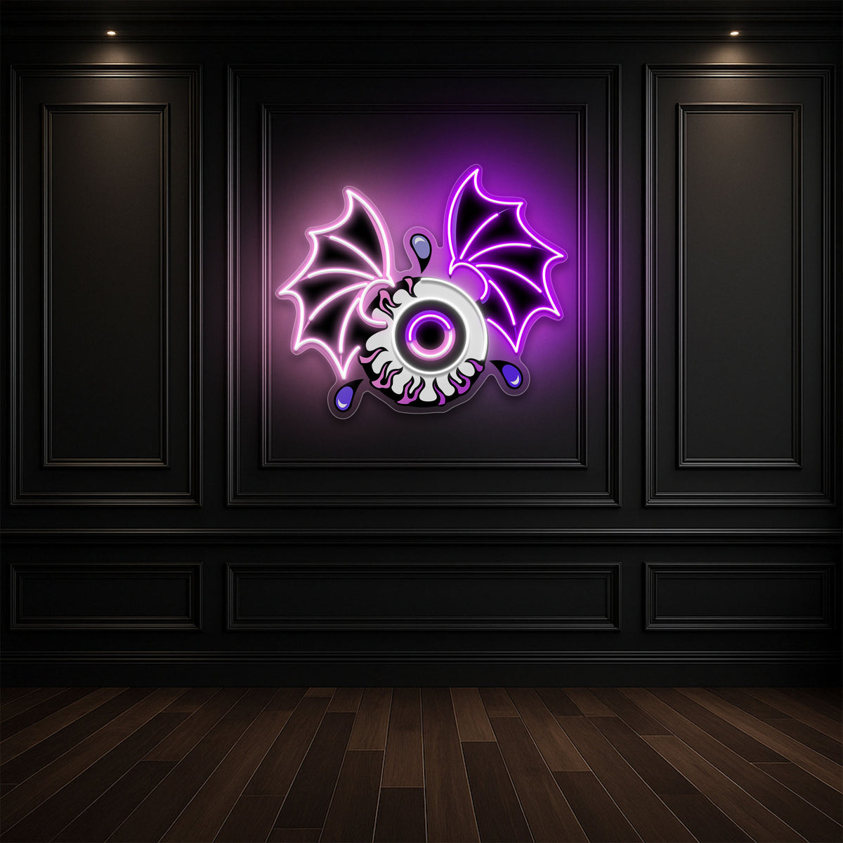 Bat Eye Neon Sign – Spooky Halloween LED Wall Light for Haunted Home & Party Décor