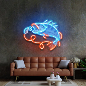 Orange Tail Fish LED Neon Sign Light Pop Art
