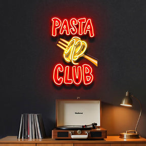 Pasta Club LED Neon Sign Light Pop Art