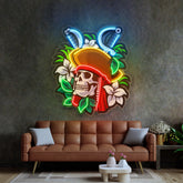 Pirate Skeleton LED Neon Sign Light Pop Art